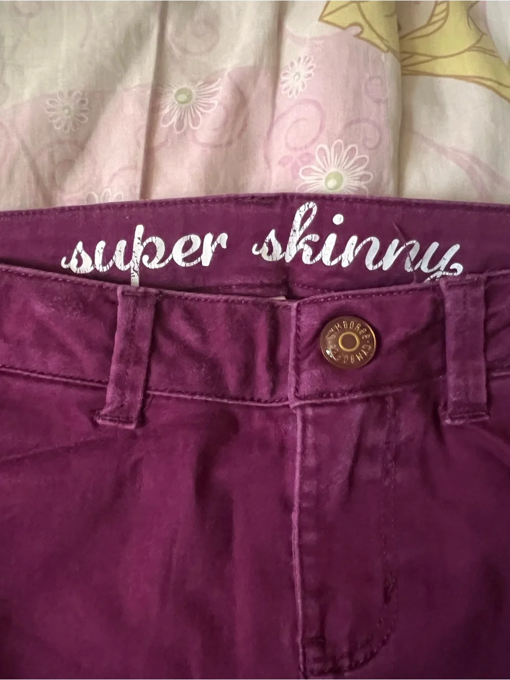 Girls Gymboree Maroon Super Skinny Cargo Shorts